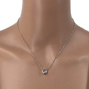 Avon Pendant Necklace Silver Tone 16 Inch SP Silver Plate